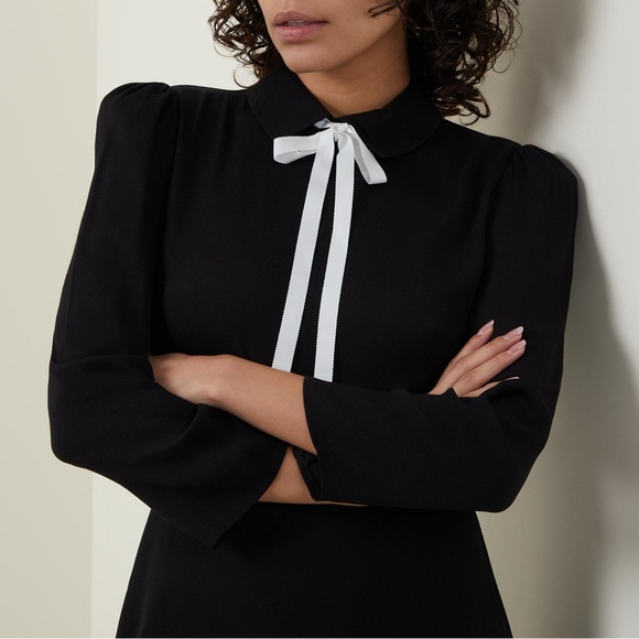 Reformation Rocco Dress In Black, size 2, brand new without tags, never worn. - Picture 7 of 16